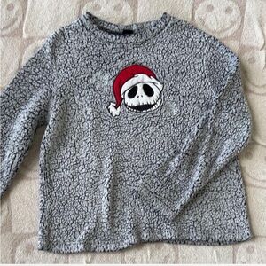 Disney Gray Sweater with nightmare before christmas Design